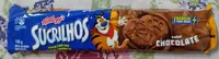 Biscoito com recheio sabor chocolate
