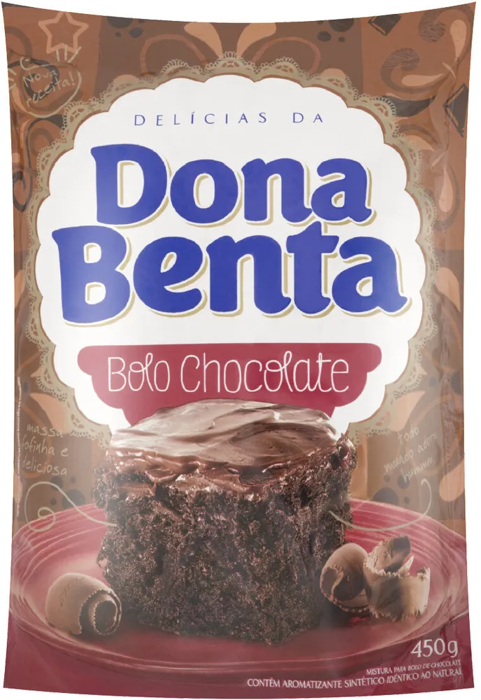 Mistura Para Bolo Chocolate Dona Benta Sachê 450g