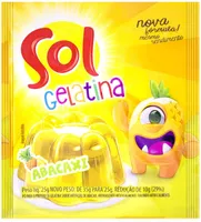 Gelatina Pó Abacaxi Sol Pacote 25g