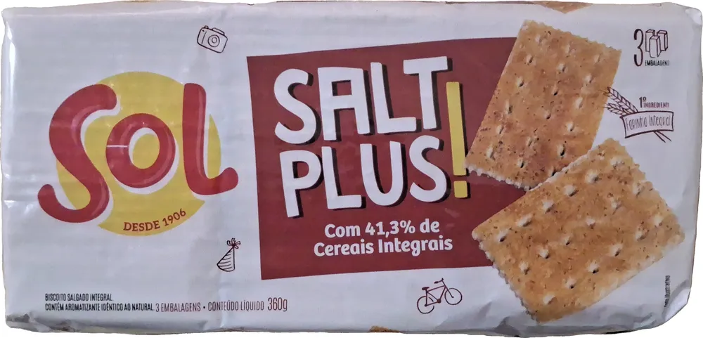 Biscoito Salgado Integral Salt Plus!