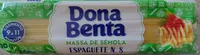 Massa de sêmola espaguete n° 8