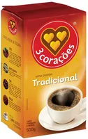 Café Torrado E Moído A Vácuo Tradicional 3 Corações Pacote 500g