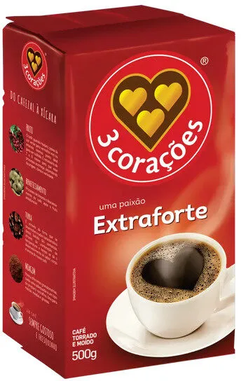 Café Torrado E Moído A Vácuo Extraforte 3 Corações Pacote 500g