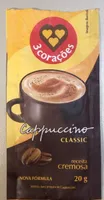 Cappuccino Solúvel Classic 3 Corações Sachê 20g