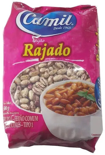 Feijão Rajado Tipo 1 Camil Pacote 500g