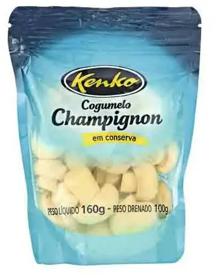 Cogumelo Champignon Em Conserva Kenko Sachê 100g