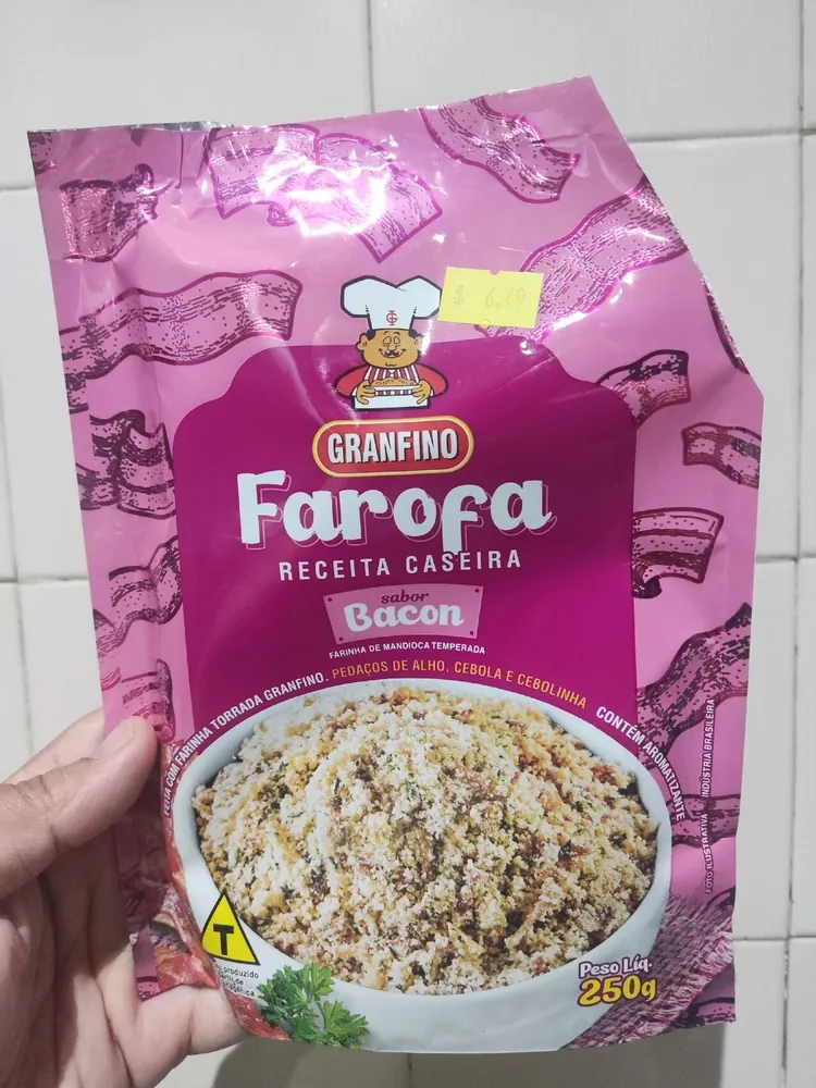 Farofa Receita Caseira Sabor Bacon