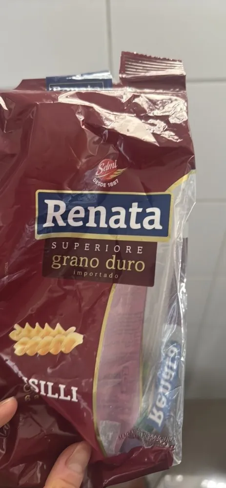 Macarrão De Sêmola De Trigo Grano Duro Fusilli Renata Superiore Pacote 500g