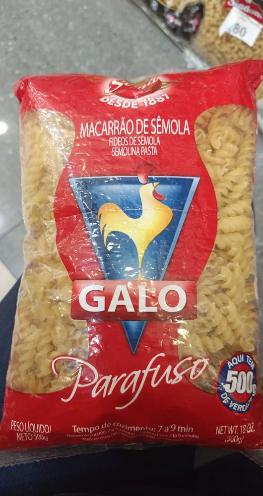 Macarrão parafuso