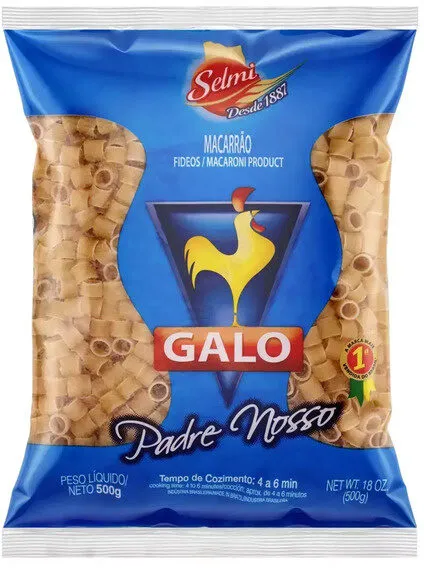 Macarrão De Sêmola Padre Nosso Galo Pacote 500g