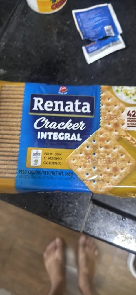 Biscoito cracker integral