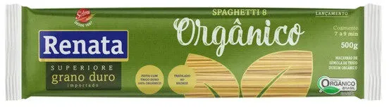 Macarrão De Sêmola De Trigo Grano Duro Orgânico Espaguete 8 Renata Superiore Pacote 500g