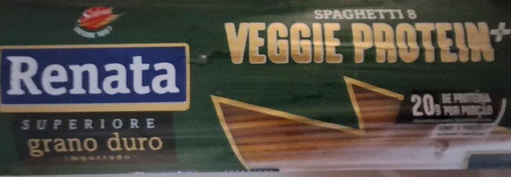 Macarrão De Sêmola De Trigo Grano Duro Spaghetti 8 Renata Superiore Veggie Protein Pacote 500g