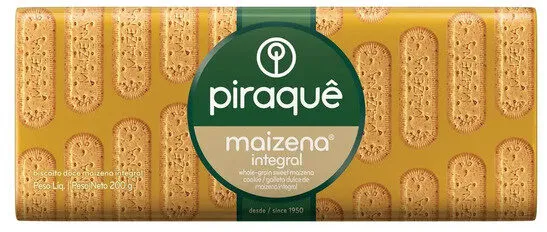 Biscoito Maizena Integral Piraquê Pacote 200g