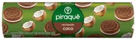 Biscoito Chocolate Recheio Coco Piraquê Pacote 160g