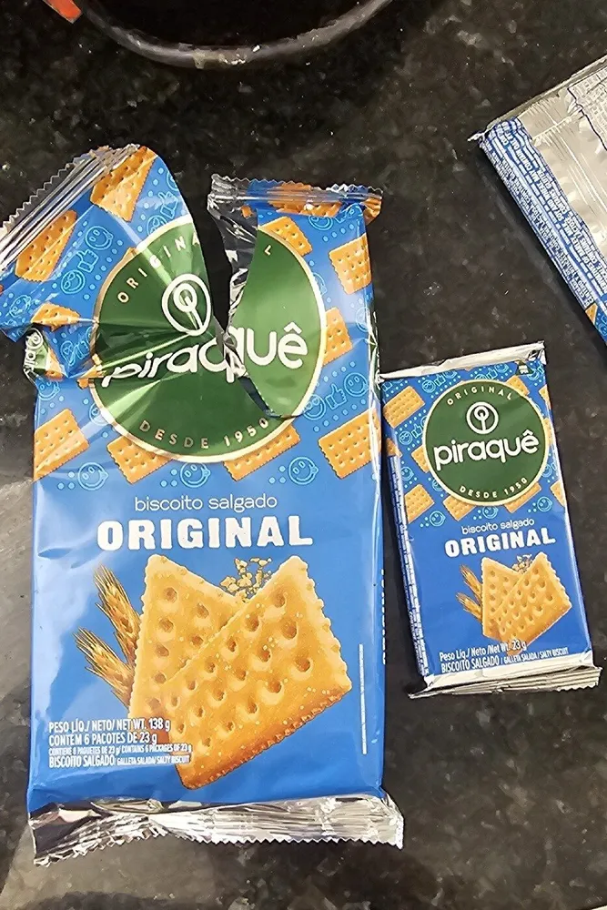 Pack Biscoito Original Piraquê Pacote 138g 6 Unidades