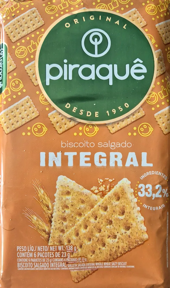 Biscoito Salgado Integral