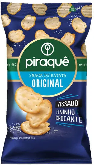 Snack De Batata Original Piraquê Pacote 60g