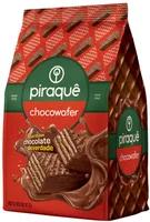 Wafer Recheio E Cobertura Chocolate Piraquê Chocowafer Pacote 63g