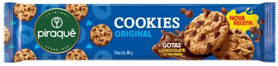 Biscoito Cookie Original Piraquê Pacote 80g