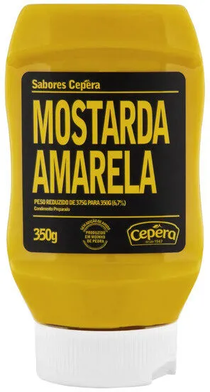 Mostarda Amarela Sabores Cepêra Squeeze 350g