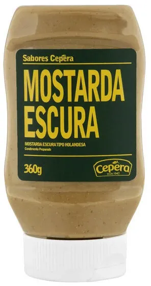 Mostarda Escura Holandesa Sabores Cepêra Squeeze 360g