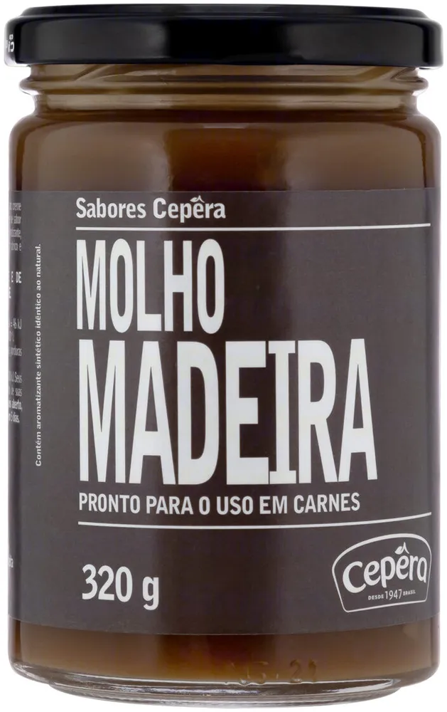Molho Madeira Para Carne Sabores Cepêra Vidro 320g
