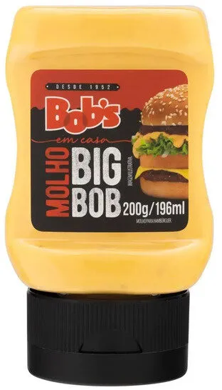 Molho Para Hambúrguer Big Bob Bobs Em Casa Squeeze 200g