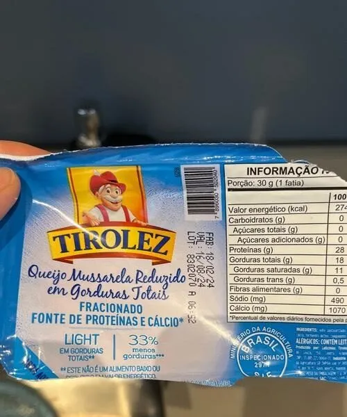 Queijo mussarela light
