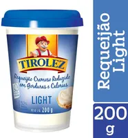 Requeijão Cremoso Light Tirolez Copo 200g