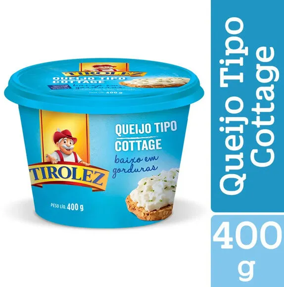 Queijo Cottage Tirolez Pote 400g Leve Mais Pague Menos Embalagem Econômica