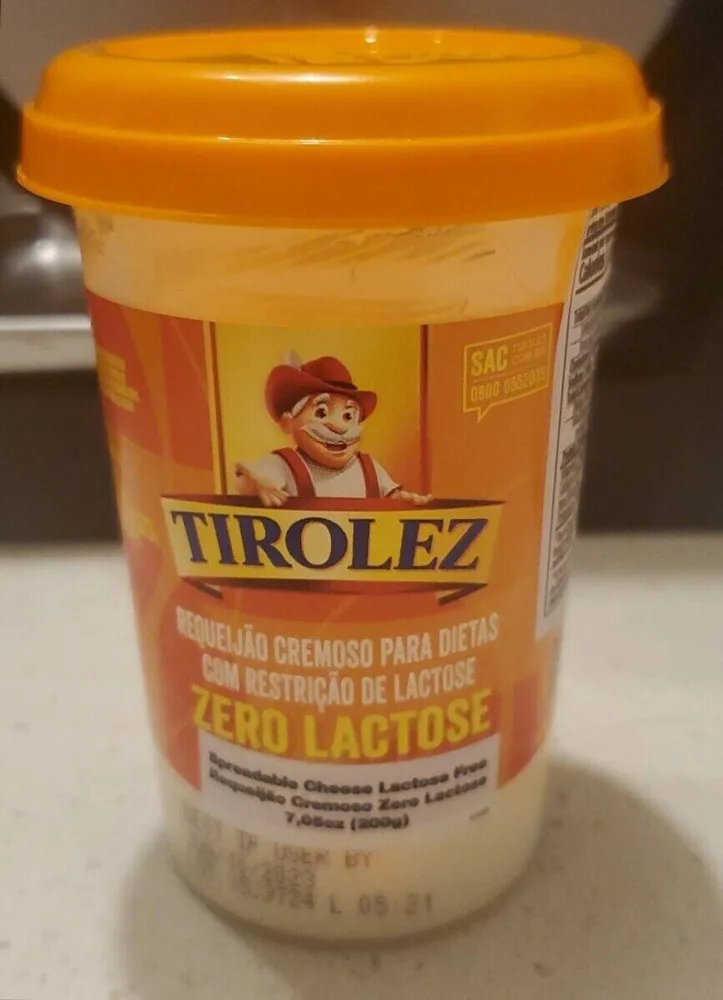 Requeijão Cremoso para Dietas com Restrição de Lactose
