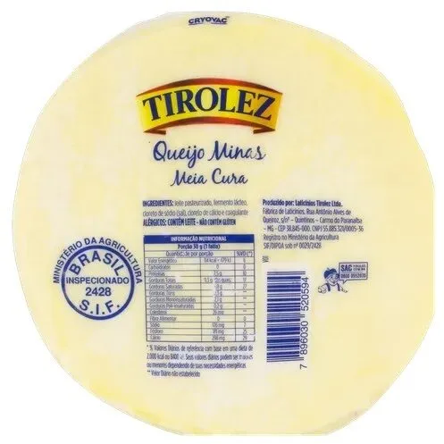 TIROLEZ Queijo Minas Meia Cura