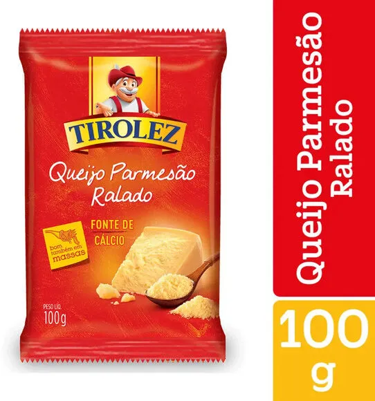 Queijo Parmesão Ralado Tirolez Pacote 100g
