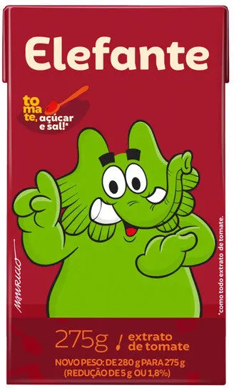 Extrato De Tomate Elefante Caixa 275g