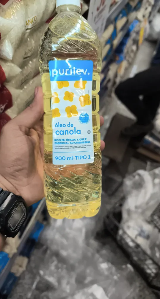 óleo De Canola Tipo 1 Purilev Garrafa 900ml