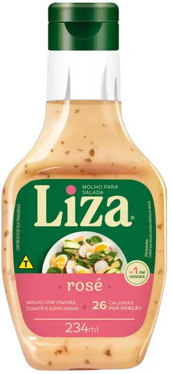Molho Para Salada Rosé Liza Squeeze 234ml