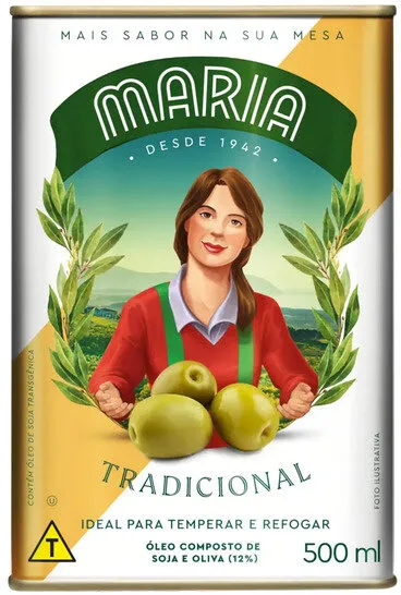 óleo Composto De Soja E Oliva Tradicional Maria Lata 500ml