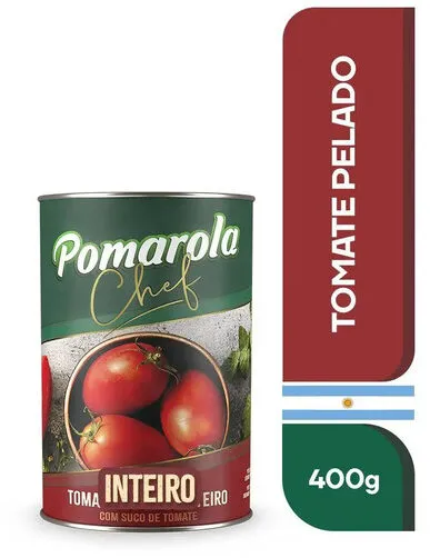 Tomate Pelado Inteiro Pomarola Chef Lata 400g