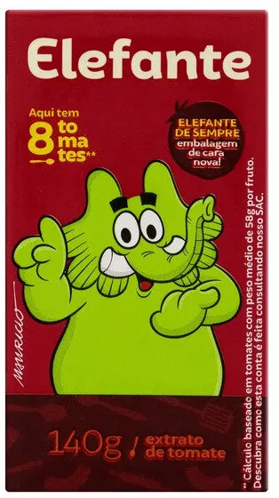 Extrato De Tomate Elefante Caixa 135g