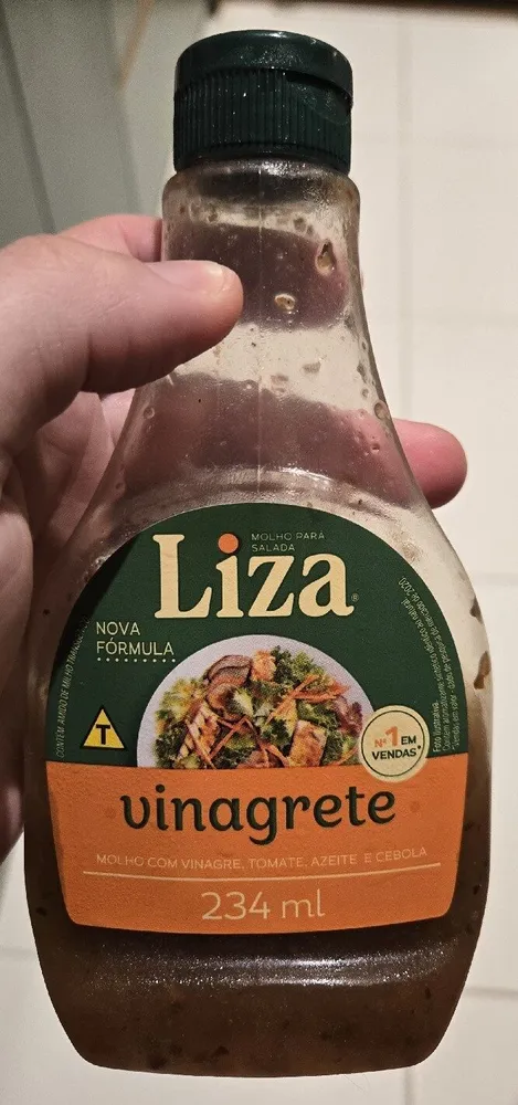 Molho Para Salada Vinagrete Liza Squeeze 234ml