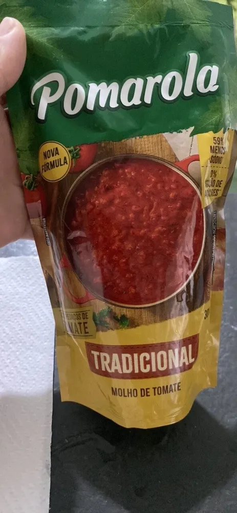 Molho De Tomate Tradicional Pomarola Sachê 300g