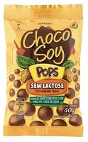 Flocos De Arroz Cobertura Chocolate à Base De Soja Zero Lactose Choco Soy Pops Pacote 40g