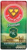 Café Torrado E Moído A Vácuo 3 Corações Estrada Real Premium Pacote 500g