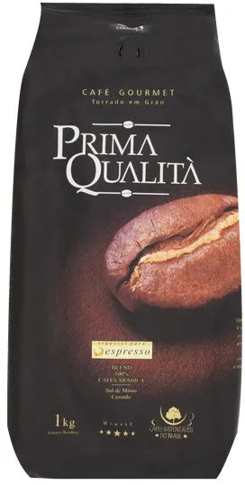 Café Torrado Em Grãos Prima Qualità Gourmet Pacote 1kg