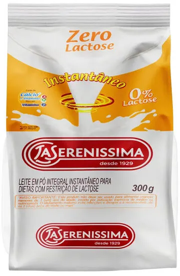 Leite Pó Instantâneo Integral Zero Lactose La Serenissima Pacote 300g