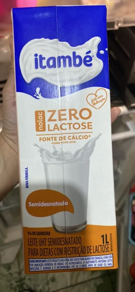 Leite Semidesnatado zero lactose