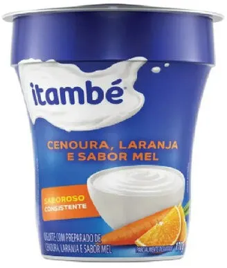 Iogurte Cenoura, Laranja E Mel Itambé Copo 170g