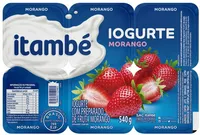 Iogurte Parcialmente Desnatado Morango Itambé Bandeja 540g 6 Unidades