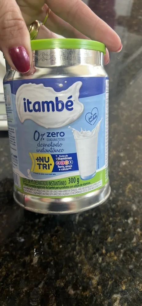 Leite Pó Instantâneo Desnatado Itambé Lata 300g